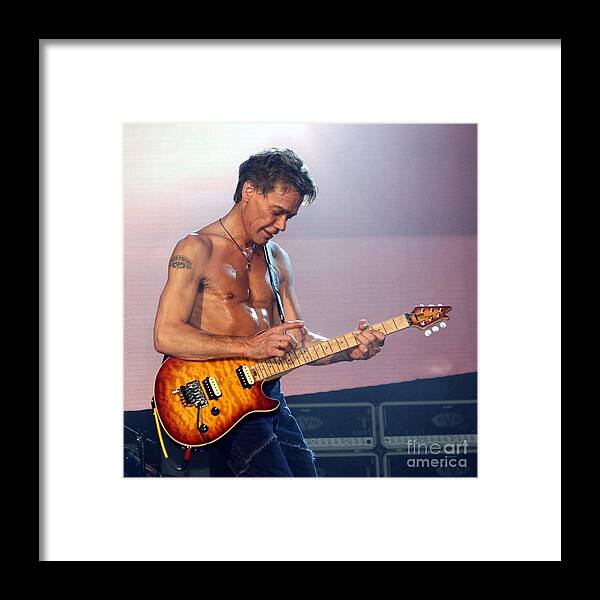 Eddie Framed Print featuring the photograph Eddie Van Halen by Action