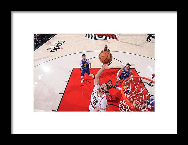 Enes Kanter Framed Print featuring the photograph Enes Kanter by Sam Forencich
