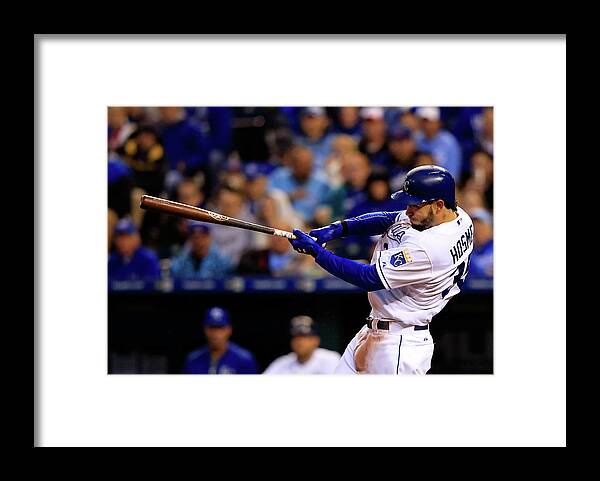 American League Baseball Framed Print featuring the photograph Eric Hosmer by Jamie Squire