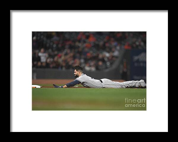 San Francisco Framed Print featuring the photograph Eric Hosmer #2 by Thearon W. Henderson