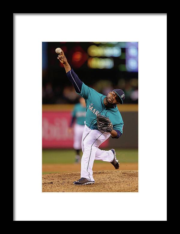 American League Baseball Framed Print featuring the photograph Fernando Rodney by Otto Greule Jr