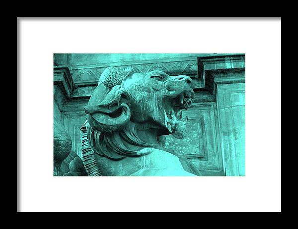 Paris Framed Print featuring the photograph Fontaine Saint Michel - Abstract #2 by Ron Berezuk