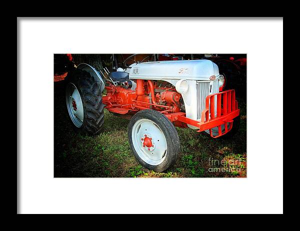 Ford Tractor Framed Print featuring the photograph Ford Tractor by Mike Eingle