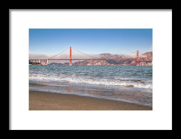 Water Framed Print featuring the photograph Golden Gate Bridge by Gary Geddes