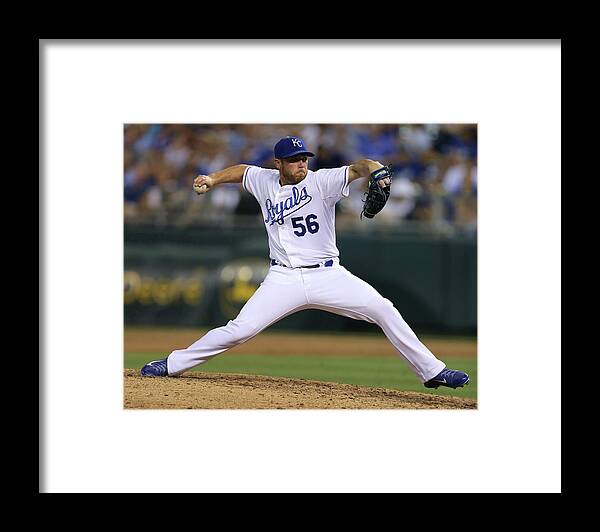 Ninth Inning Framed Print featuring the photograph Greg Holland by Ed Zurga
