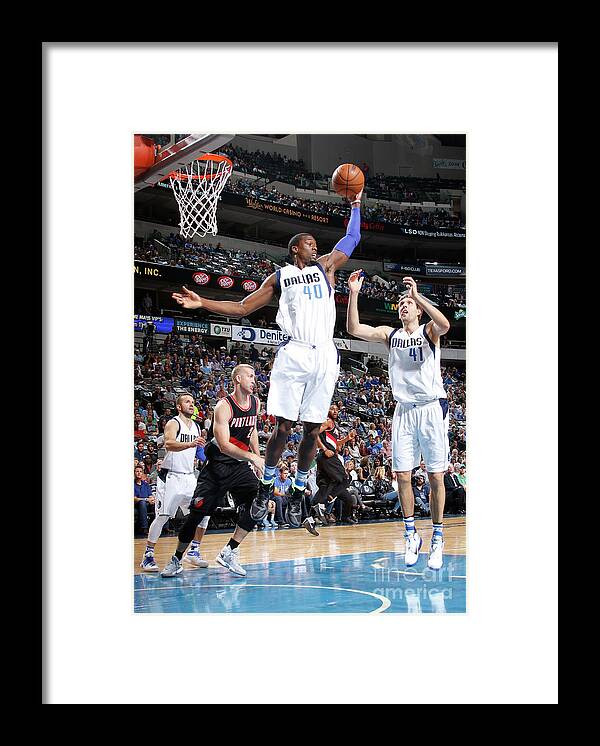 Nba Pro Basketball Framed Print featuring the photograph Harrison Barnes by Danny Bollinger