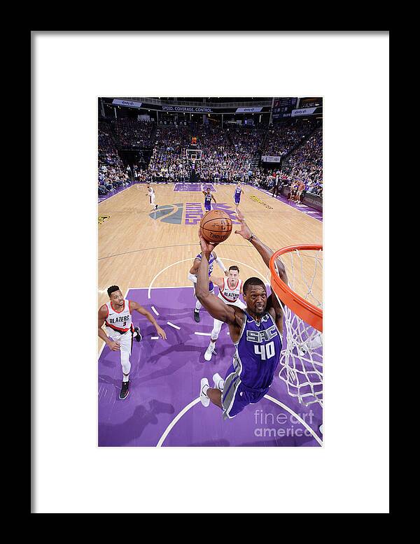 Nba Pro Basketball Framed Print featuring the photograph Harrison Barnes by Rocky Widner