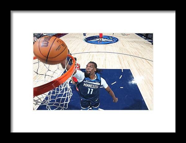 Nba Pro Basketball Framed Print featuring the photograph Houston Rockets v Minnesota Timberwolves by David Sherman