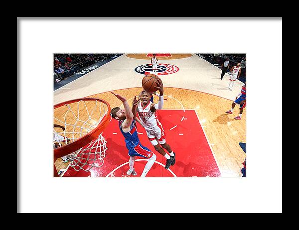 Nba Pro Basketball Framed Print featuring the photograph Houston Rockets v Washington Wizards by Stephen Gosling