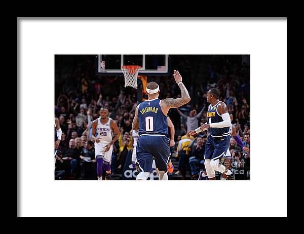 Nba Pro Basketball Framed Print featuring the photograph Isaiah Thomas by Bart Young