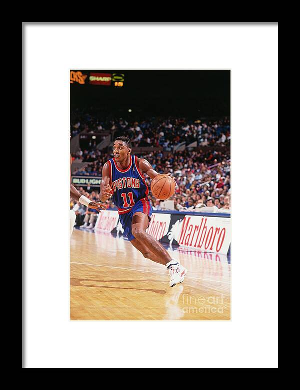 Nba Pro Basketball Framed Print featuring the photograph Isiah Thomas by Nathaniel S. Butler