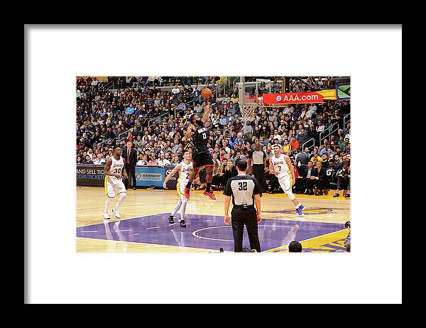 James Harden Framed Print featuring the photograph James Harden #2 by Adam Pantozzi