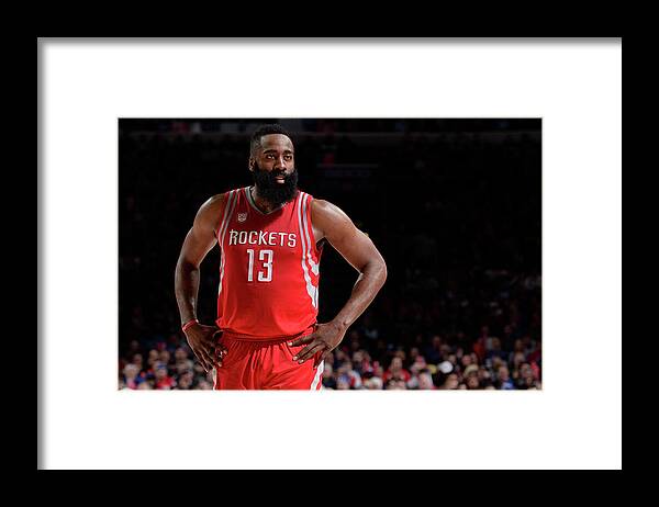 James Harden Framed Print featuring the photograph James Harden by David Dow