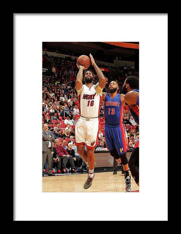 Nba Pro Basketball Framed Print featuring the photograph James Johnson by Oscar Baldizon