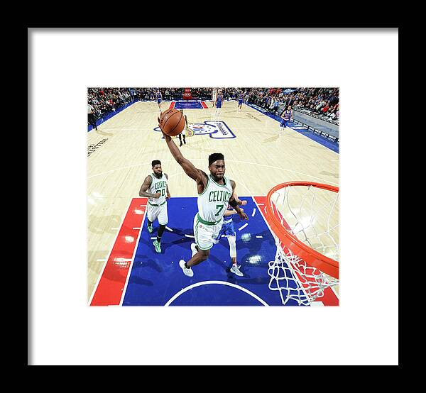 Nba Pro Basketball Framed Print featuring the photograph Jaylen Brown by Jesse D. Garrabrant