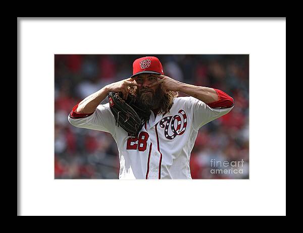 People Framed Print featuring the photograph Jayson Werth by Patrick Smith