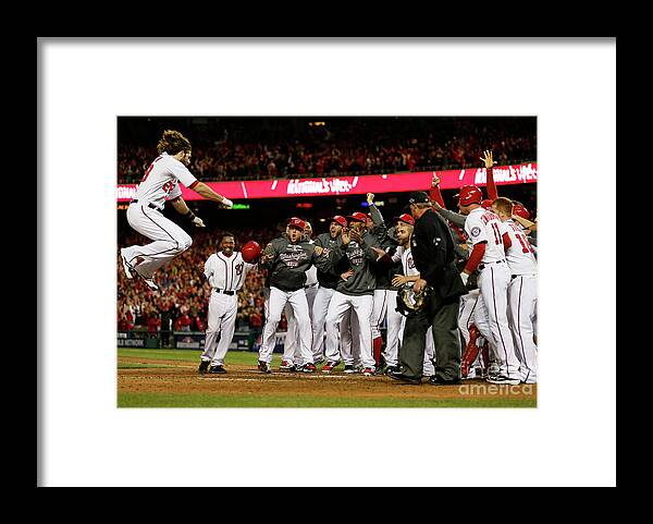 Playoffs Framed Print featuring the photograph Jayson Werth by Rob Carr