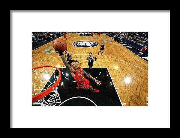Nba Pro Basketball Framed Print featuring the photograph John Collins by Nathaniel S. Butler
