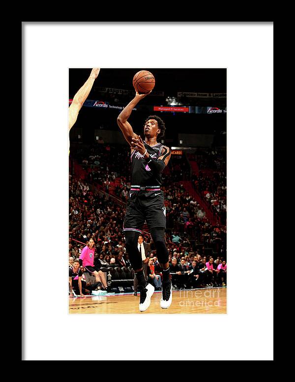 Nba Pro Basketball Framed Print featuring the photograph Josh Richardson by Oscar Baldizon