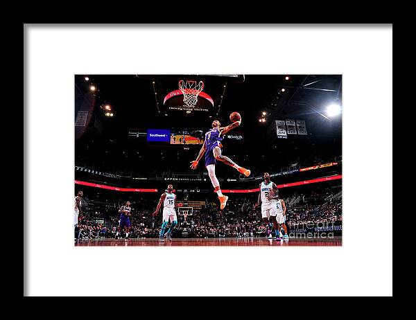 Nba Pro Basketball Framed Print featuring the photograph Kelly Oubre by Barry Gossage
