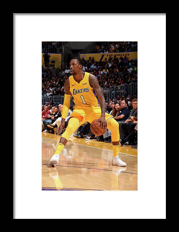 Nba Pro Basketball Framed Print featuring the photograph Kentavious Caldwell-pope by Andrew D. Bernstein