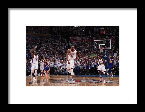 Playoffs Framed Print featuring the photograph Kevin Durant by Andrew D. Bernstein