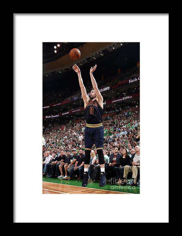 Playoffs Framed Print featuring the photograph Kevin Love by Brian Babineau