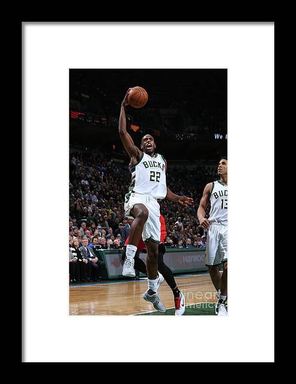 Nba Pro Basketball Framed Print featuring the photograph Khris Middleton by Gary Dineen