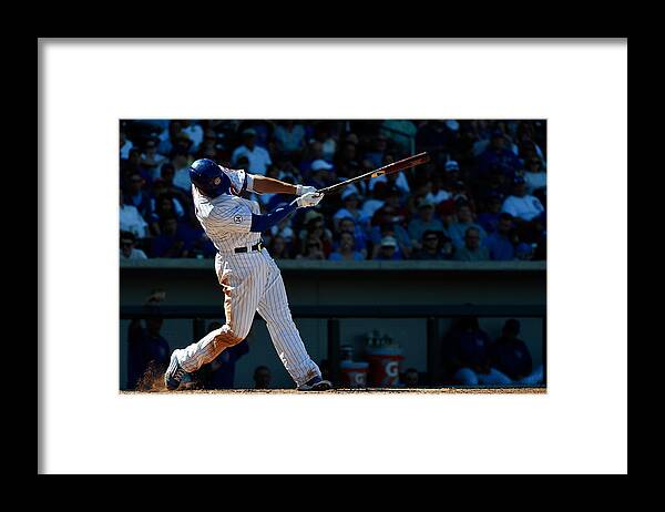 One Man Only Framed Print featuring the photograph Kris Bryant #2 by Lisa Blumenfeld