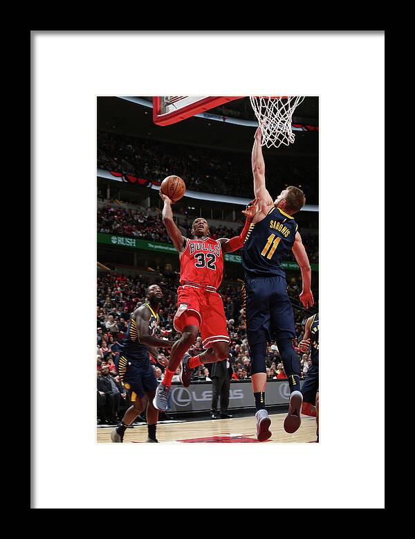 Chicago Bulls Framed Print featuring the photograph Kris Dunn by Gary Dineen