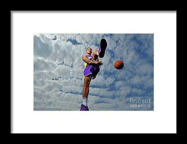 Kyle Kuzma Framed Print featuring the photograph Kyle Kuzma #2 by Jesse D. Garrabrant