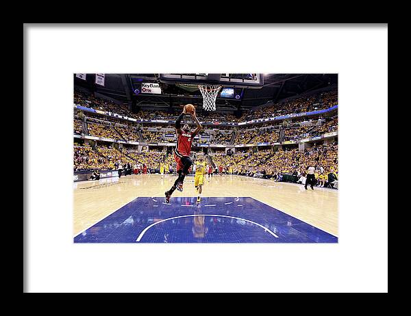 Playoffs Framed Print featuring the photograph Lebron James #2 by Andy Lyons