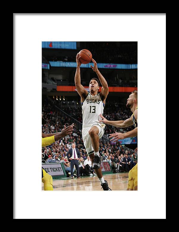 Nba Pro Basketball Framed Print featuring the photograph Malcolm Brogdon by Gary Dineen