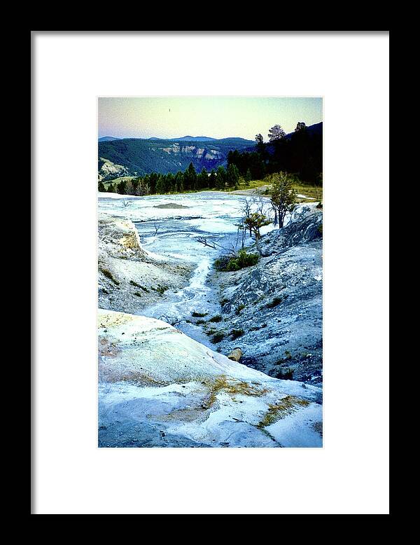  Framed Print featuring the photograph Mammoth Terraces #2 by Gordon James