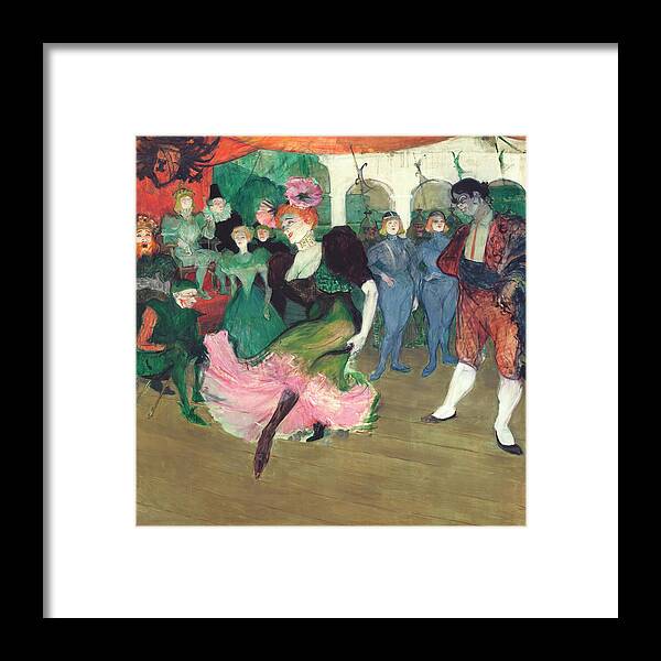 Henri De Toulouse–lautrec Framed Print featuring the painting Marcelle Lender Dancing the Bolero #2 by Henri de Toulouse Lautrec