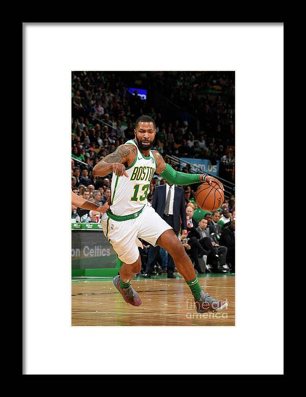 Nba Pro Basketball Framed Print featuring the photograph Marcus Morris by Brian Babineau