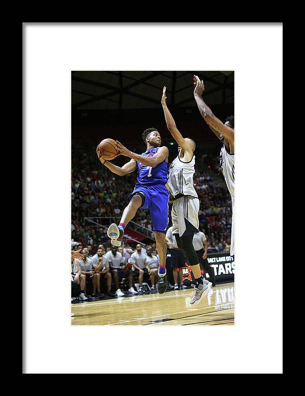 Nba Pro Basketball Framed Print featuring the photograph Markelle Fultz by Melissa Majchrzak