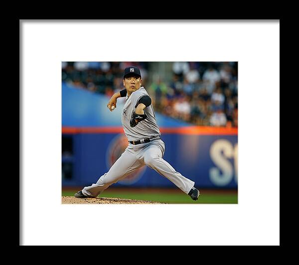 Second Inning Framed Print featuring the photograph Masahiro Tanaka by Rich Schultz