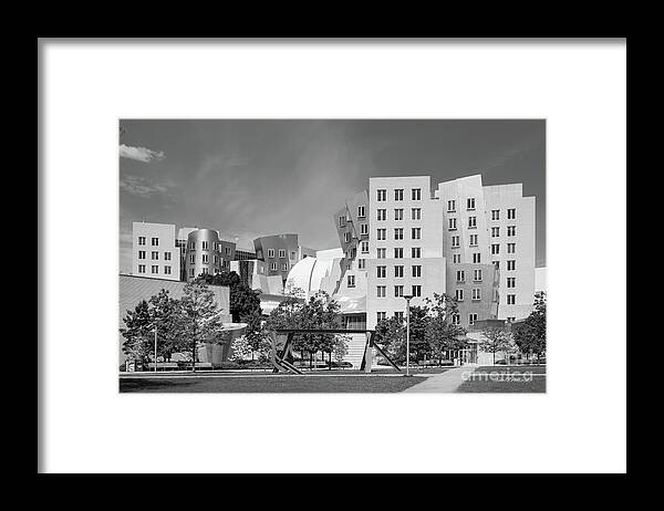Massachusetts Institute Of Technology Framed Print featuring the photograph Massachusetts Institute of Technology Stata Center by University Icons