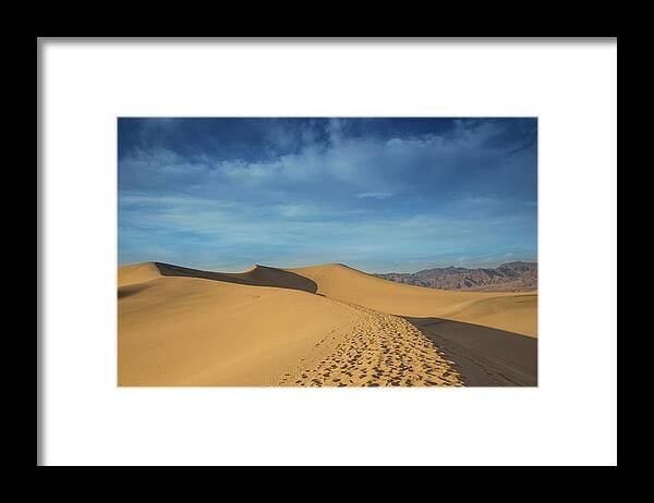 Mesquite Sand Dunes Framed Print featuring the photograph Mesquite sunset #2 by Kunal Mehra