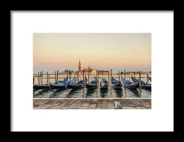 Gondola Framed Print featuring the photograph Morning In Venice #2 by Manjik Pictures