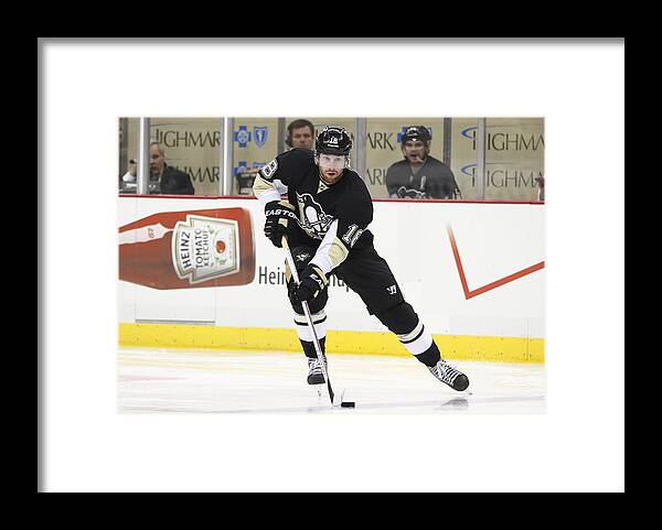 Playoffs Framed Print featuring the photograph New York Rangers v Pittsburgh Penguins - Game One by Justin K. Aller