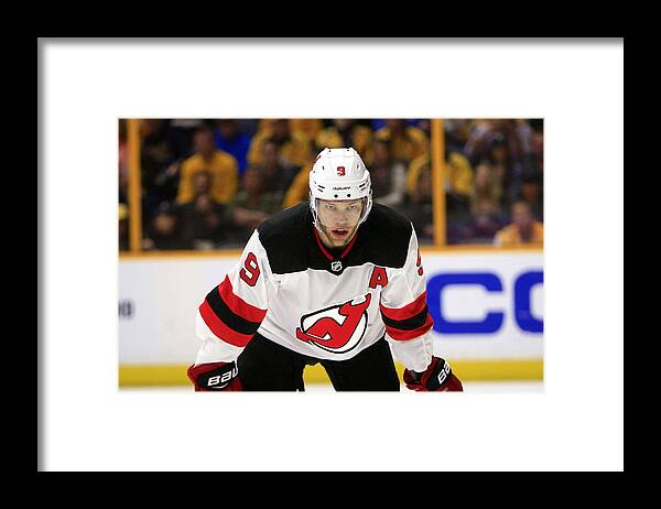 Event Framed Print featuring the photograph NHL: MAR 10 Devils at Predators #2 by Icon Sportswire