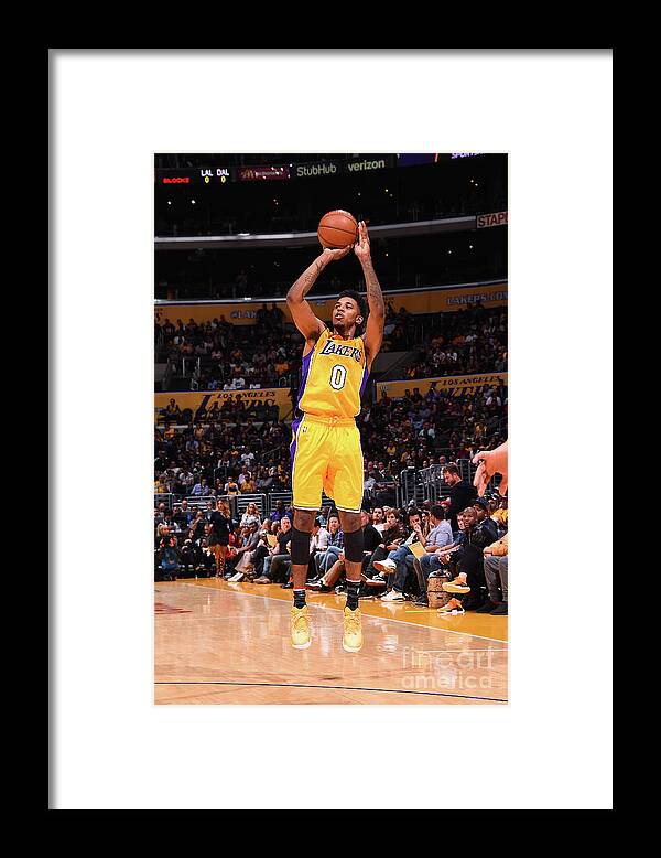 Nba Pro Basketball Framed Print featuring the photograph Nick Young by Andrew D. Bernstein