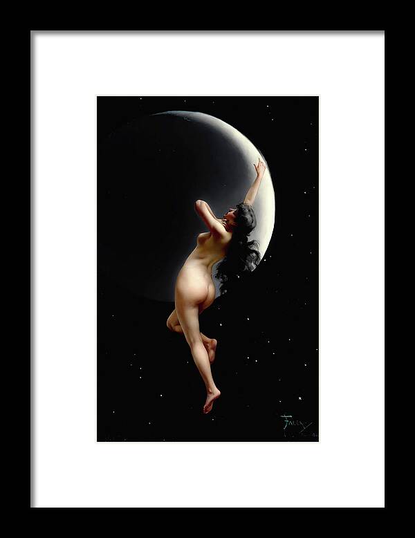 Art Framed Print featuring the painting Night #2 by Luis Ricardo Falero