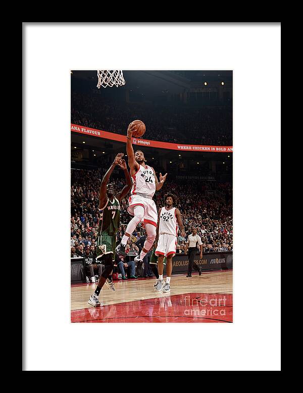 Nba Pro Basketball Framed Print featuring the photograph Norman Powell by Ron Turenne