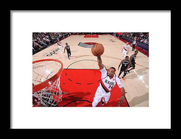 Basketball Framed Print featuring the photograph Norman Powell by Sam Forencich