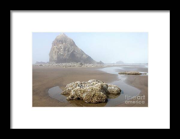 Seastack Framed Print featuring the photograph Out of the Fog #2 by Michael Dawson