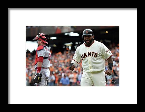 Playoffs Framed Print featuring the photograph Pablo Sandoval by Thearon W. Henderson