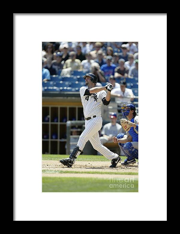 American League Baseball Framed Print featuring the photograph Paul Konerko by Ron Vesely